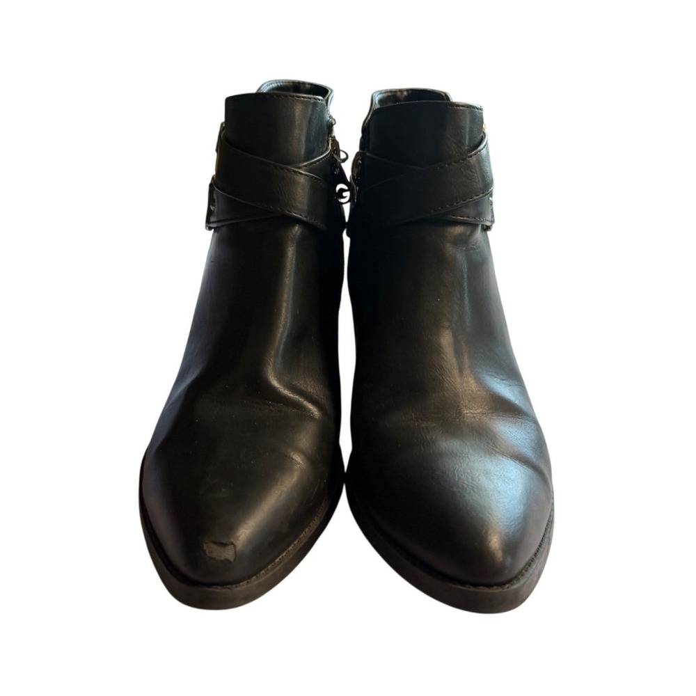 GBG by Guess Black‎ G-Logo Buckle Ankle Booties GGDUSTYN Womens 6.5